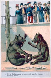 Carte postale zoologique française, XIXe siècle