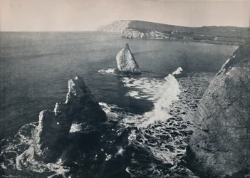Freshwater Bay - Montrant le rocher arqué, 1895