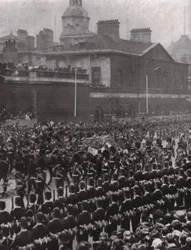 Procession funéraire du roi Édouard VII, Whitehall, Londres, 20 mai 1910