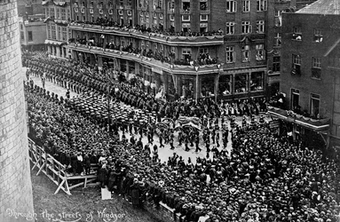 Procession funéraire du roi Édouard VII, Windsor, Berkshire, 1910
