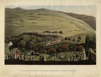 Procession funéraire de Napoléon Bonaparte le 9 mai 1821, 1828