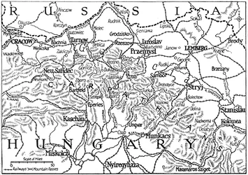 Galicie et les passages des Carpates, 1915