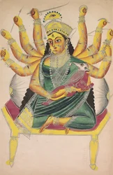 Ganesha-Janani, mère de Ganesh, années 1800