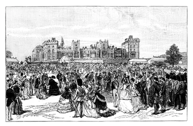 Fête de jardin au château de Windsor, 19ème siècle