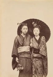 [Filles Geisha], vers 1880