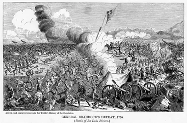 Défaite du général Braddock, 1755, 1877