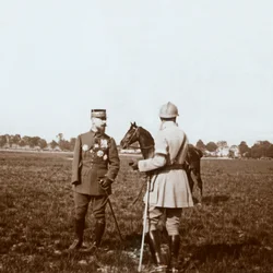Général Henri Gouraud, Châlons, Marne, nord de la France, vers 1914-1918