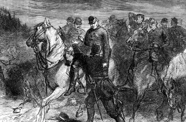 Le général Jackson mortellement blessé, fin du 19ème siècle
