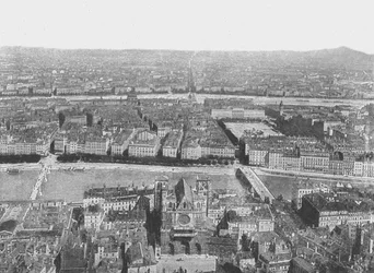 Vue générale, Lyon, France, 1895