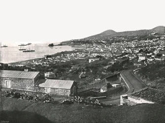 Vue générale de Funchal, Madère, Portugal, 1895