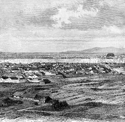 Vue générale de Nankin, vers 1890