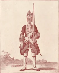 Gentleman, les 7ème Royal Fusiliers 1742, 1742 1909