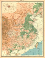 Carte géographique de la Chine