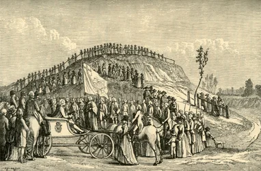 George III et la reine Charlotte à Eton Montem, 1778, 1911
