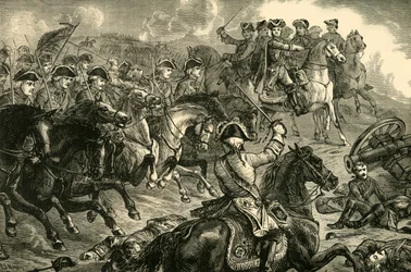 George II à la bataille de Dettingen, 27 juin 1743, 1890
