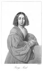 George Sand, romancière romantique française, milieu du 19e siècle