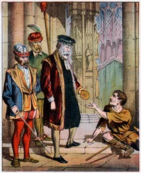 George Wishart, réformateur et martyr écossais du XVIe siècle, milieu du XIXe siècle