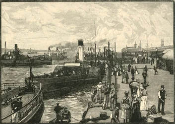 Embarcadère de Georges, 1898