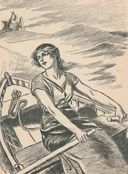 Grace Darling rame vers l