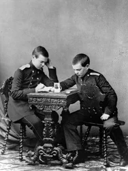 Grands-ducs Alexandre Alexandrovitch et Vladimir Alexandrovitch de Russie, vers 1859-1861