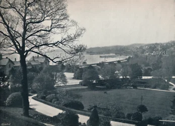 Grange - Vue des jardins, 1895