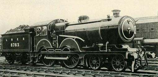Type Great Eastern 4-4-0 en livrée spéciale pour trains royaux, vers 1930