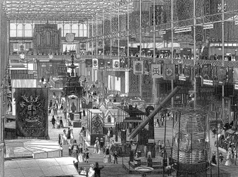 Grande Exposition au Crystal Palace, Hyde Park, Londres, 1851