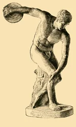 Athlète grec lançant le disque, 1890