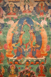 Green Tara tangka, Budapest, Hongrie