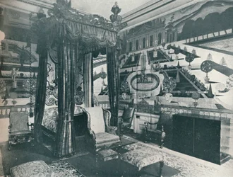 Salle de velours vert, Stoke Edith, vers 1909