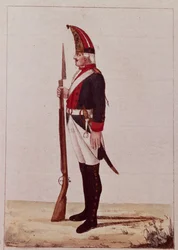 Grenadier du premier bataillon de marines, 1786
