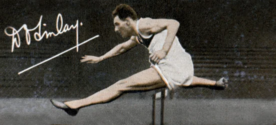 Group Captain Donald Don Osborne Finlay, Grande-Bretagne et hurdler olympique, 1935