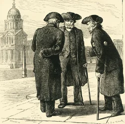 Groupe de pensionnaires de Greenwich, vers 1878
