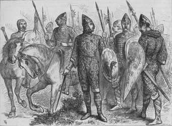 Groupe de soldats normands A.D. 1066