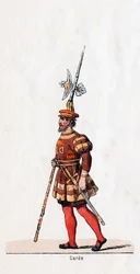 Garde, costume pour la pièce de Shakespeare, Henry VIII, 19e siècle