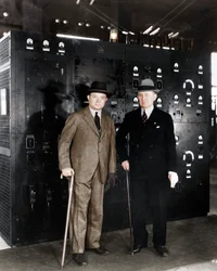 Guglielmo Marconi et David Sarnoff, 1933