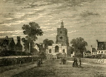 Église de Hackney, vers 1876