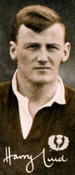 Harry Lind 1906-1986, joueur international écossais de rugby à XV, 1935