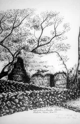 Heiau, Kailua-Kona, Hawaii, 19ème siècle