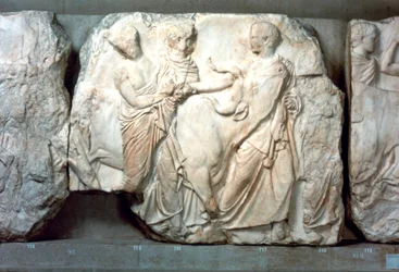 Génisses menées au sacrifice, de la frise sud du Parthénon, 447-432 av. J.-C.