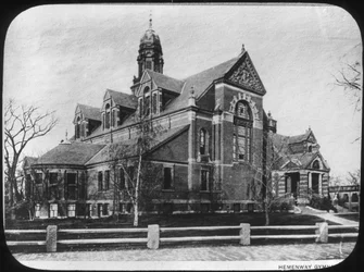 Gymnase Hemenway, Université Harvard, Massachusetts, USA, fin 19e ou début 20e siècle