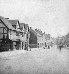 Henley Street, Stratford-upon-Avon, Warwickshire, fin du 19e siècle
