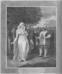 Henri VIII en colère contre le chancelier venu saisir Catherine Parr, 1838