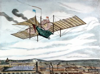 Conception de 1843 de Henson et Stringfellow pour une machine volante à vapeur