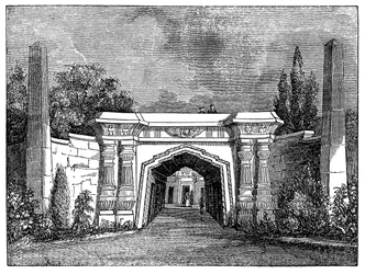 Cimetière de Highgate, Londres, 1838