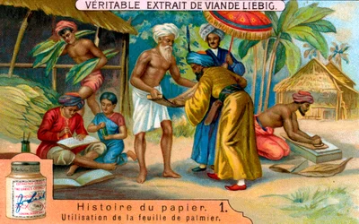 Histoire du papier : 1, vers 1900