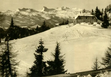 Hollhaus, Dachstein, Styrie, Autriche, vers 1935