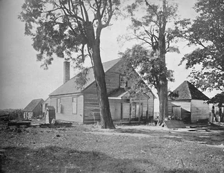 Maison où Stonewall Jackson est mort, Richmond, Virginie, vers 1897