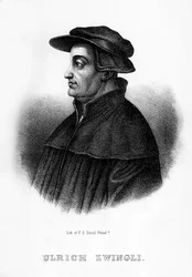 Huldrych Zwingli, théologien suisse, 1854