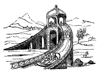 Montagne de glace, piste de luge artificielle, Russie, 1836